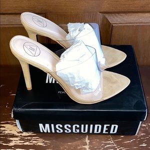 Pointed Perspex Mules from Missguided